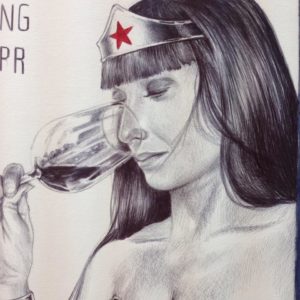 Elena Fucci Wonder Woman in Wine